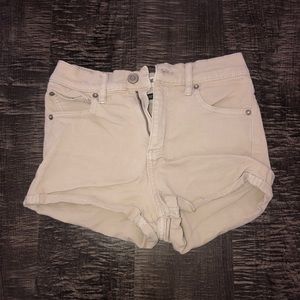 High Waisted Tan Shorts
